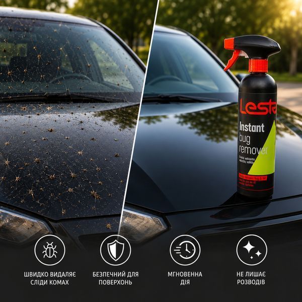 Очищувач слідів комах швидкої дії Lesta Instant Bug Remover 500 мл 393557_AKL-BUGRE/0.5 фото