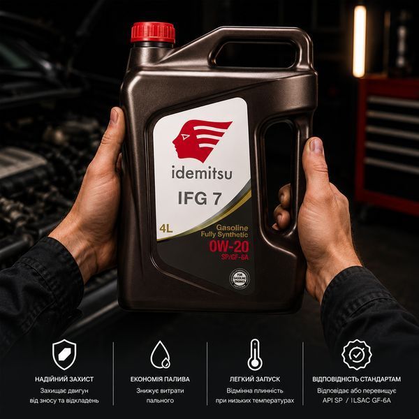 Олива моторна IDEMITSU IFG7 0W-20 SP/GF-6A 4 л 30015128-746000020 фото
